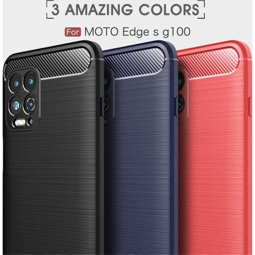 For Motorola Moto Edge S Case Luxury Full Soft TPU Silicone Cover ShockProof Case For Moto EdgeS G100 Phone Cases
