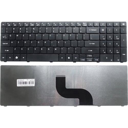 Black Laptop US Layout Keyboard for Gateway NV59A NV55C ID79C PK130QG2B00