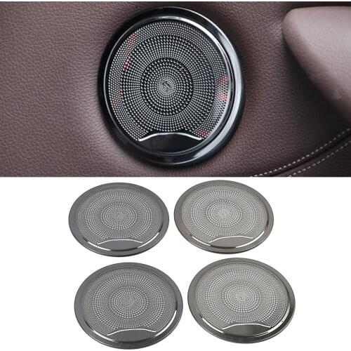 For BMW X3 G01 X4 G02 2018-2021 Stainless Car Door Panel Loudspeaker Pad Speaker Cover Trim Frame Sticker Moulding Accessories