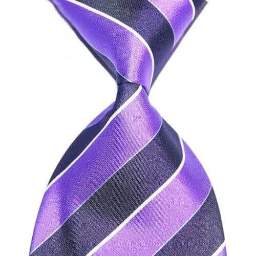 Purple Suit Tie Gift For Men Necktie Knit Silk 10cm Wide Large Male Fashion Jacquard Woven Formal Wear Business Wedding Party