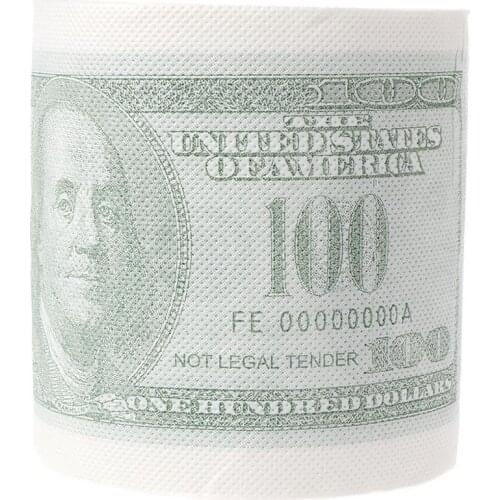 Hillary Clinton Donald Trump Dollar Humour Toilet Paper Gift Dump Funny Gag Roll