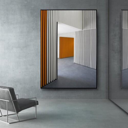 Interior Space Morden Abstract Wall Art Decoration Canvas Painting Poster and Print for Living Room Bedroom Picture Home Decor