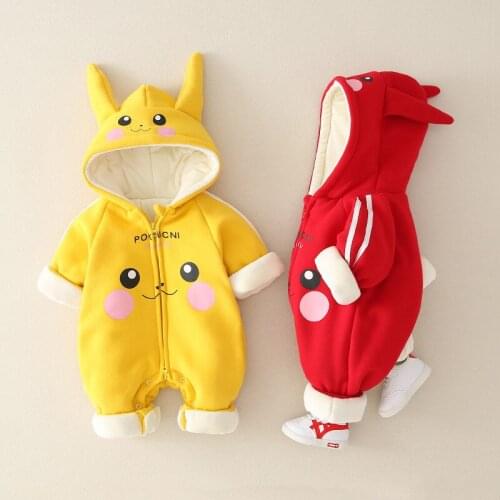 Winter Clothes Baby Onesies Kids Pokemon Costume Super Fantasy Role Playing Anime Halloween Children Cosplay Suit