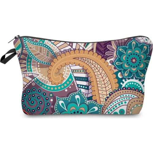 Cosmetic Bag New Fashion 5 Kinds Printing Makeup Mandalas Style Organizer Women Multifunction Beauty Trendy Travel Waterproof
