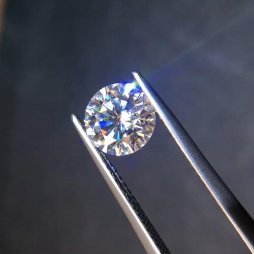 8mm GH Color Moissanite 2ct Carat Round Brilliant Cut Excellent Cut Moissanite Test Positive gem stone clarity VVS1 Fine jewelry