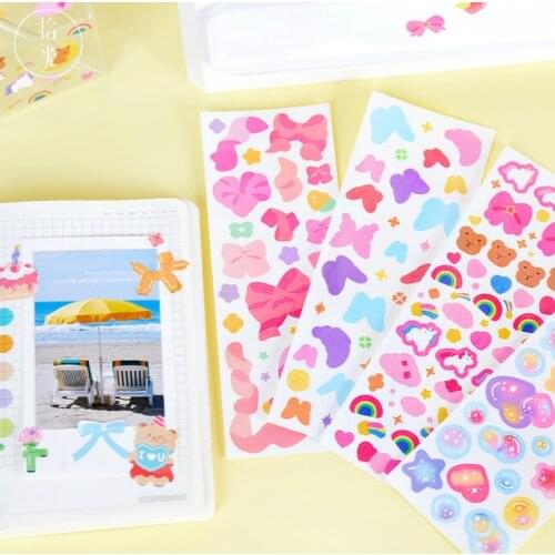 Lovely Bear bubble sticker diy decoration sticker for album scrapbooking stationery sticker gift for kids