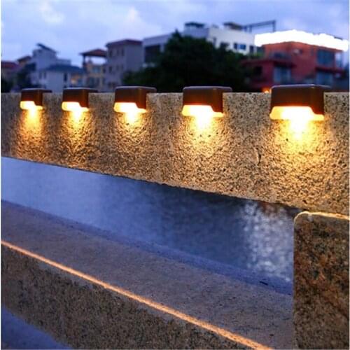 Solar Lamp 1-16pcs Outdoor Solar Lights Stair Lamp IP65 Waterproof Outdoor Garden Pathway Yard Patio Stairs Steps Solar Light