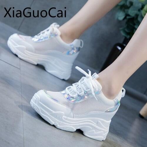 Small White Women Casual Shoes Breathable Mesh Ladies Casual Sneakers 2019 Summer Newest Casual Shoes