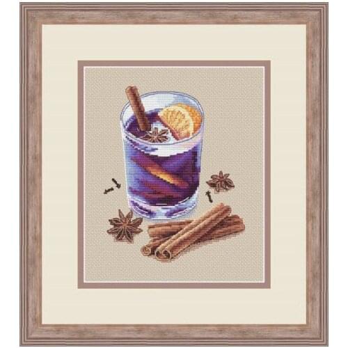 Cup New Styles Cross Stich Set Cross Stitch Kit Embroidery Needlework Craft Packages Cotton Floss New Counted Homfun Painting