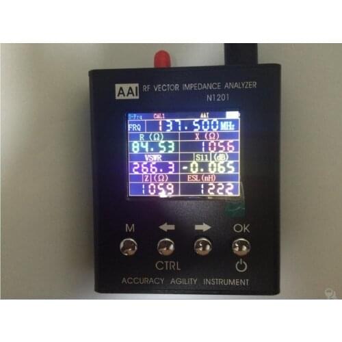 New English verison N1201SA 137MHz-2.7GHz UV RF Vector Impedance ANT SWR Antenna Analyzer Meter Tester
