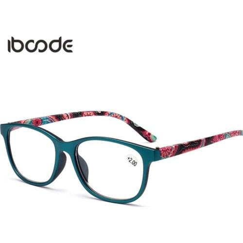 Iboode New Fashion Men Women Ultralight Reading Glasses Classic Resin Clear Lens Presbyopic Eyeglasses With Diopter +1.0 To +4.0