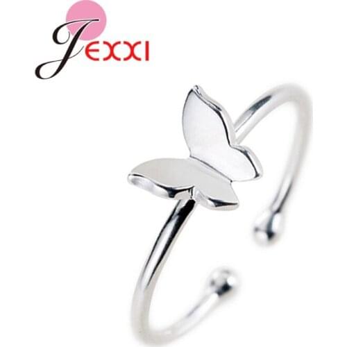 Wholesale 925 Sterling Silver Fashion Finger Rings For Women Girls Sweet Wedding Engagement Party Jewelry Gift Ring