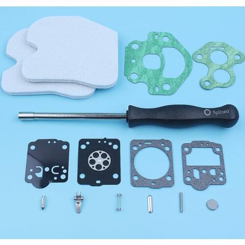 Carburetor Carb Repair Screwdriver Adjust Tool For McCulloch CS380 CS340 Redmax GZ380 Chainsaw Air Filter Gasket Spare Part
