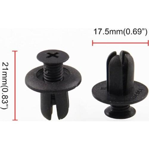 120Pcs/Set 120*8mm Car Hole Plastic Rivets Fastener Fender Bumper Push Pin Clips Clip