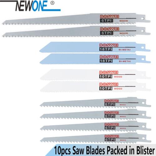 10pcs Jig Saw Blades Reciprocating Saw Blade Hand saw Saber Saw blade For Wood Metal Reciprocating Saw Power Tools Accessories