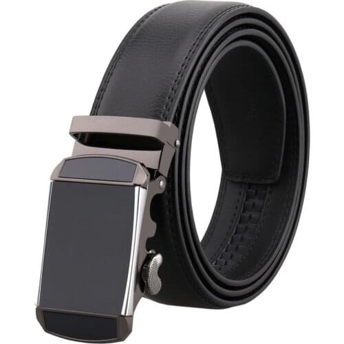 Genuine Leather Belt for Men Women with Automatic Buckle Long Waistband Adjustable 2021 Fashion Cowboy Luxury Cummerband