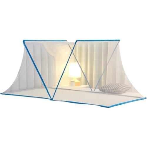 Folded Mosquitoes Net Foldable Bed Canopy Portable Anti-mosquitoes Cover Netting Tent for Adult Student Dormitory
