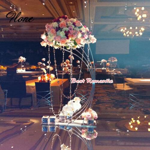 Wedding centerpieces flower stand display rack metal backdrop flower stand party ceremony main table decoration