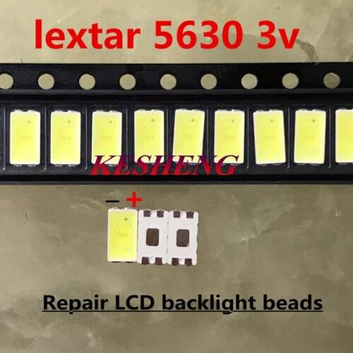 Lextar LED backlight 0.5w 5630 3v cool white backlight LCD TV 1000pcs TV application PT56Z03 V2 1000PCS