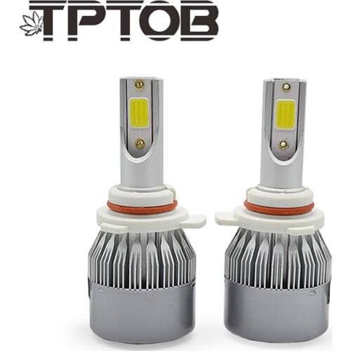 TPTOB C6 60W H4 H7 LED Car Headlight Fog Light 6000K/8000K Ice Blue Lamp Running Light for VW BMW Car-styling Light Bulb