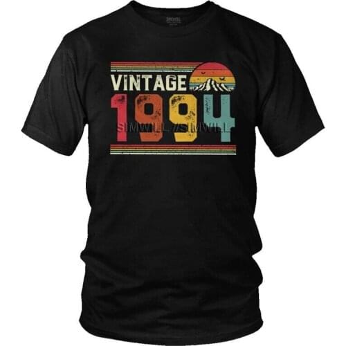 Vintage Legends Are Born In 1994 T-shirt Mens Graphic T Shirt Short Sleeve 100% Cotton 27th Birthday Tshirt Cool Tee Top