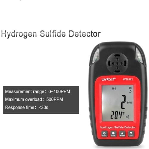 GM8102 Huitianyi WT8822 Hydrogen Sulfide Gas Detector High Sensitivity Poisoning Alarm Detector