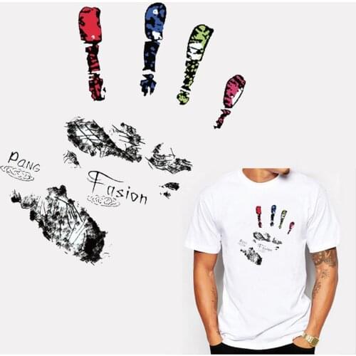 High-Five Patches Heat Transfer Iron On Patch A-level Washable Clothes Stickers Easy Print Irons Diy Fabric Badges