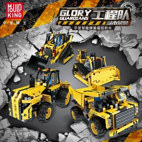 High-Tech Series Remote Control Building Blocks Toys 8275 Bulldozer 8043 Excavator Load Trucks Cars 13014 13015 13016 13017