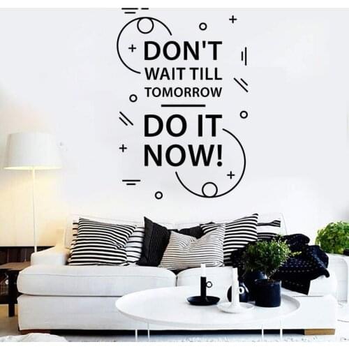 YOYOYU Wall Decal Motivation Quote Inspire Room Stickers Removable Mural Vinyl Wall Sticker Office Team Decor Unique Gift ZW331