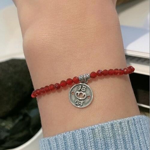 Womens Bracelets Silver Chains 925 Jewelry 2021 Couple Charms Galactic Friendship Luxury Sterling Silver Double Village Red