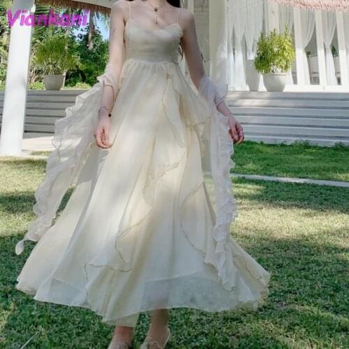 Sannian Women Dress 2020 New Summer Lolita Big Swing Suspender Dresses Women Clothes Sexy Dress Party Clothing
