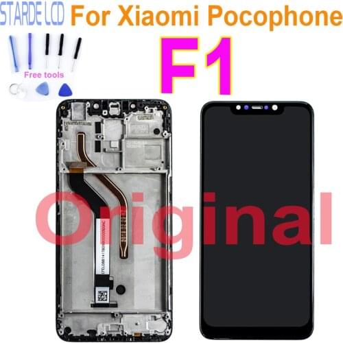 Original 6.18"LCD Display For XiaoMi Pocophone F1 Touch Screen Digitizer Assembly For XiaoMi poco F1 Replacement Repair Parts