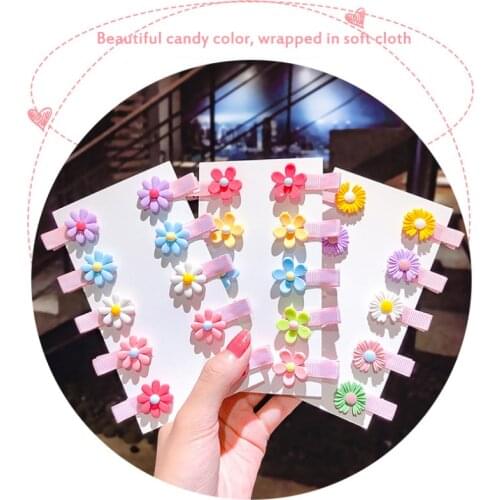 10pcs Children Cute Color Hairclip Head Jewelry Clip Hair Accessories Baby Clip Cute Fashion Baby Hairpin Dropship