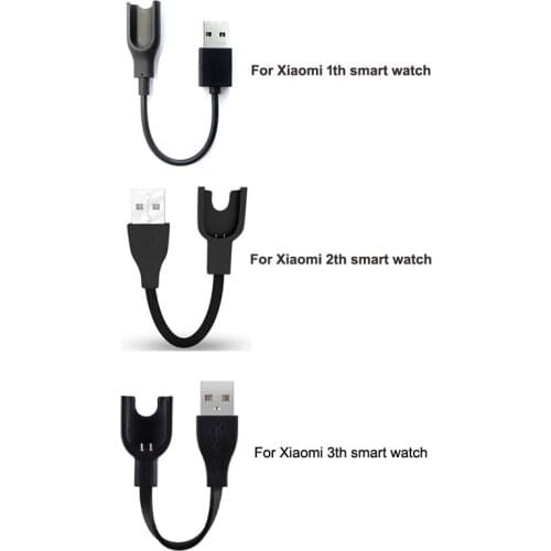 Lots 10pcs 15CM USB Charging Cable Charger Cord Adapter for Xiaomi Mi Band 1/2/3 Smart Watch
