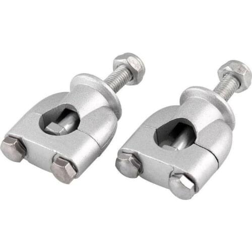 2 Pcs Off-road Motorcycle Handlebar Pressure Fixing Seat 22mm Single Hole Directioner Pressure Block Modification