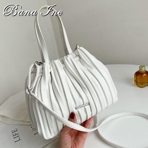 2021 Fashion Drawstring Handbags For Women High Quality Casual Shoulder Bag Soft Leather Womens Crossbody Bag Large Totes Bag