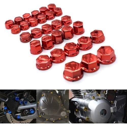 30PCS Universal motorcycle modeling plating nut decorative screw cap for BMW F800GS F800R F800GT F800ST F800S F700GS F650GS