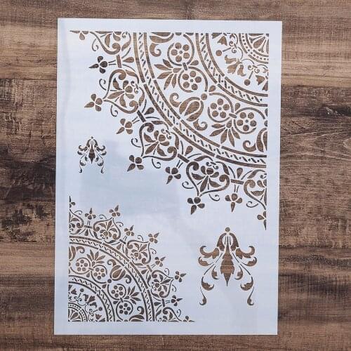 A4 A3 A2 Size Mandala Stencils for Wall Painting DIY Scrapbooking album Paper Card Making Craft Decorative Embossing Template