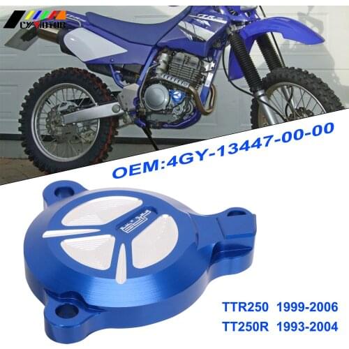 Motorcycle CNC Aluminum Oil Filter Cap Cover For Yamaha TTR250 1999-2006 TT250R 1993-2004