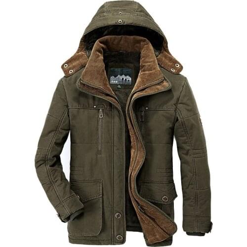 Brand Winter Jacket Men size 5XL 6XL Warm Thick Windbreaker High Quality Fleece Cotton-Padded Parkas Coat Military Overcoat