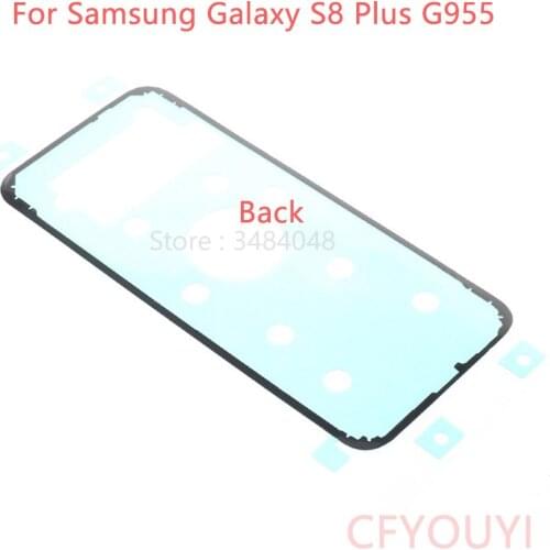 CFYOUYI Front LCD Screen Frame + Battery Back Cover Sticker +Middle Plate Adhesive Glue For Samsung Galaxy S8 Plus G955