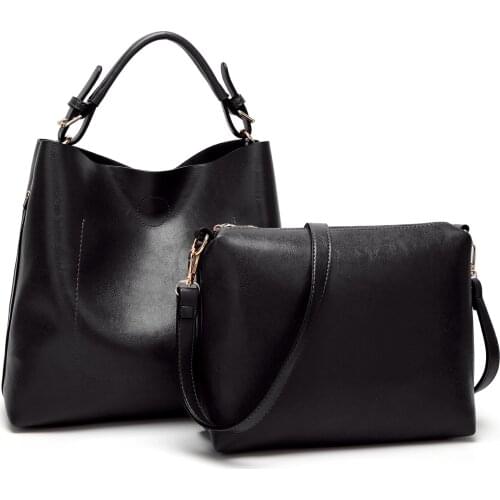 Ladies bag leather handbag 2019 new fashion first layer cowhide large capacity handbag large capacity