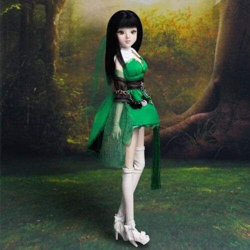 DBS MMG Girl Dream Fairy BJD 12 constellations Sagittarius with green outfit shoes stand necklace arrow 14 joint body toy gift