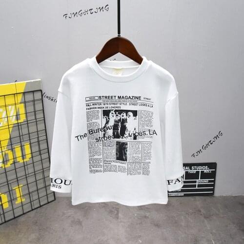 Childrens long sleeve t-shirt cotton t-shirts boy kid boys and girls tops shirts childrens Tshirt Spring Autumn T-shirts