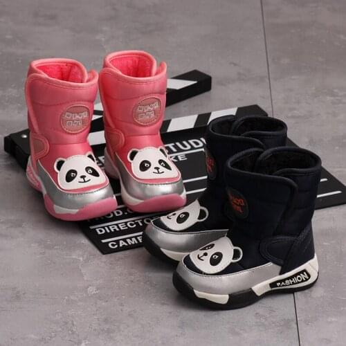 Baby Snow Boots New 2021 Kids Casual Cartoon Boots Thick Bottom Children Outdoor Waterproof Keep Warmboot SMM017