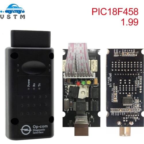 OBD2 OPCOM V1.99 1.95 1.78 1.70 For Opel OP COM OP-COM With PIC18F458 Firmware V1.95 A+Diagnostic Tool For Opel OP COM