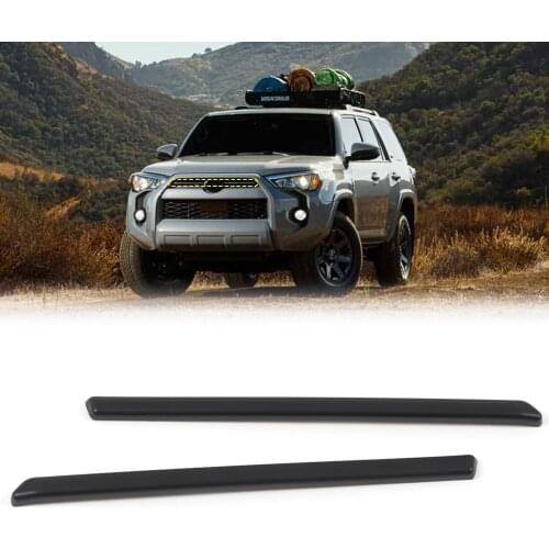 For Toyota 4Runner 2020 2021 Accessories ABS Front Center Grille Decorative Strips Cover Trim Car Styling