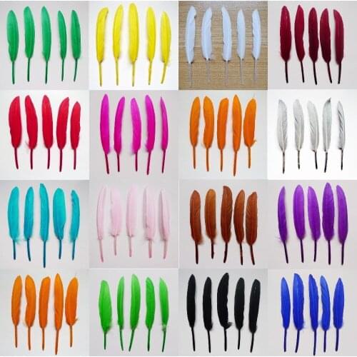 11 colors 25 / 50 / 100 pcs 10-15 cm DIY goose plumes for Crafts Jewelry Accessories Floating plume Goose Feathers
