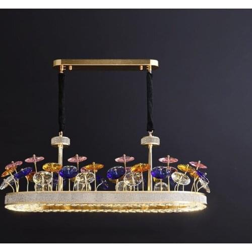 K9 Crystal Luxury LED Chandeliers For Living Room Lobby Villa Creative Lighting Hanging Fixtures Postmodern Large Art Chandelier