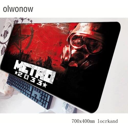 Metro 2033 mouse pad Indie Pop Computer mat 70x40cm gaming mousepad large Cartoon padmouse keyboard games pc gamer desk